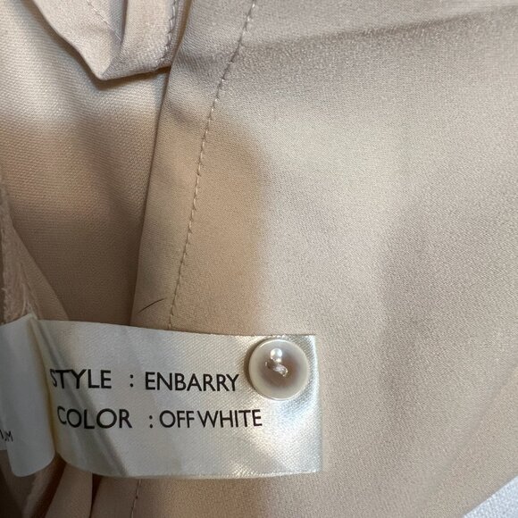 RAREISM Enbarry Beige Maxi Shirt Dress Women’s Size M | Button Front A-Line Midi - Picture 6 of 9